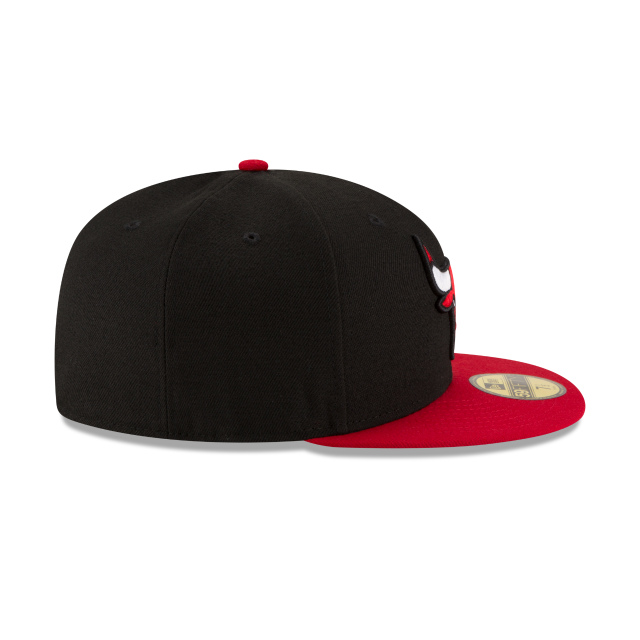 Chicago Bulls NBA New Era Men's Black/Red 59Fifty Two Tone Fitted Hat