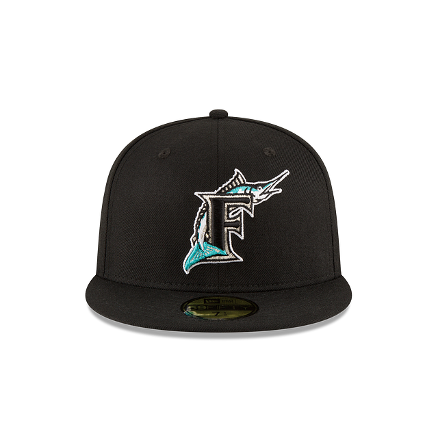 Florida Marlins MLB New Era Men's Black 59Fifty 1997 World Series Wool Fitted Hat