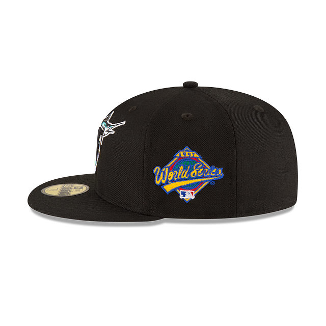 Florida Marlins MLB New Era Men's Black 59Fifty 1997 World Series Wool Fitted Hat