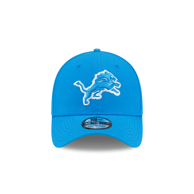 Detroit Lions NFL New Era Men's Blue 39Thirty Team Classic Stretch Fit Hat