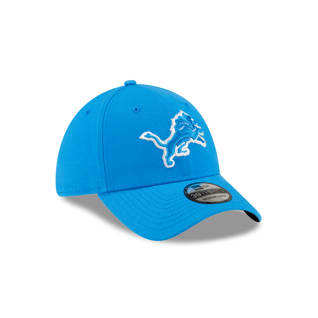 Detroit Lions NFL New Era Men's Blue 39Thirty Team Classic Stretch Fit Hat