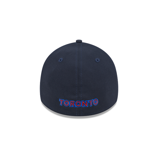 Toronto Blue Jays MLB New Era Men's Navy 39Thirty 2024 City Connect Stretch Fit Hat