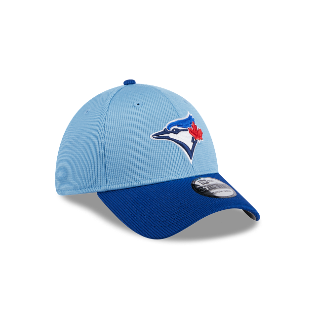 Toronto Blue Jays MLB New Era Men's Light Blue/Royal 39Thirty 2024 Batting Practice Stretch Fit Hat
