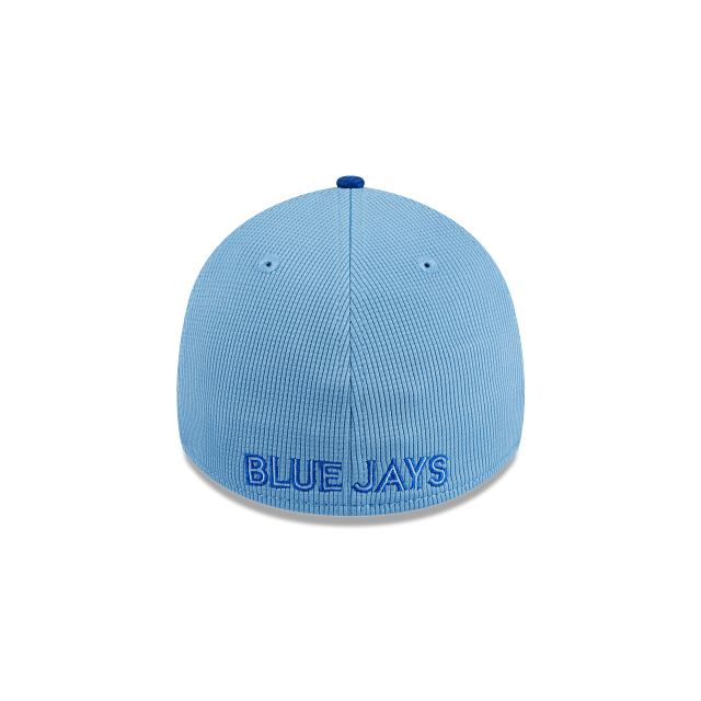 Toronto Blue Jays MLB New Era Men's Light Blue/Royal 39Thirty 2024 Batting Practice Stretch Fit Hat