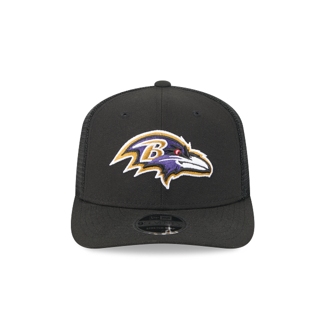 Baltimore Ravens NFL New Era Men's Black 9Seventy Stretch Trucker Snapback
