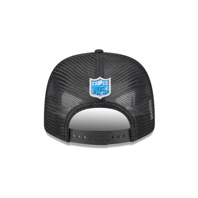 Detroit Lions NFL New Era Men's Black 9Seventy Stretch Trucker Snapback