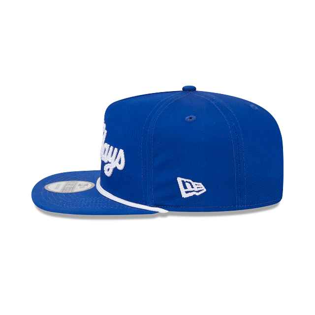 Toronto Blue Jays MLB New Era Men's Royal The Golfer Team Text Snapback