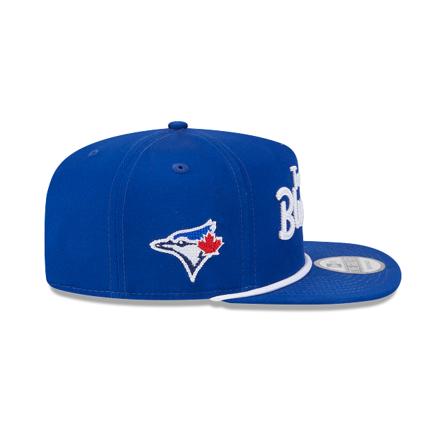 Toronto Blue Jays MLB New Era Men's Royal The Golfer Team Text Snapback