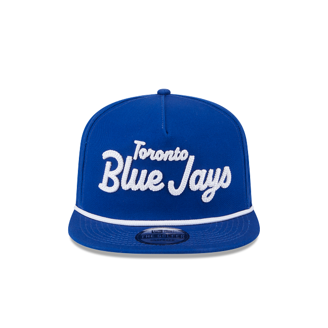 Toronto Blue Jays MLB New Era Men's Royal The Golfer Team Text Snapback