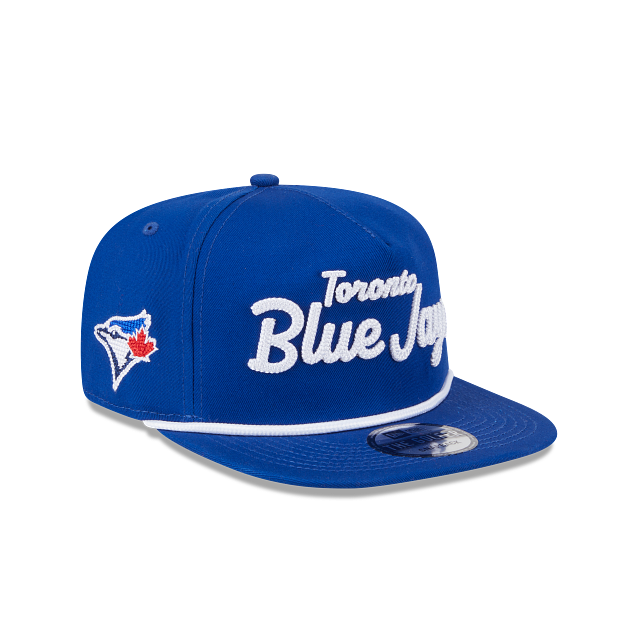 Toronto Blue Jays MLB New Era Men's Royal The Golfer Team Text Snapback