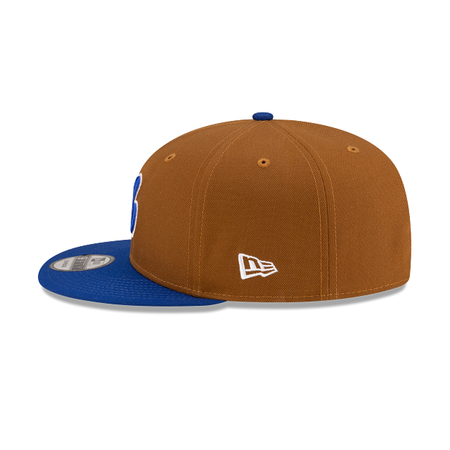 Montreal Expos MLB New Era Men's 9Fifty Toasted Peanut/Royal Basic Snapback Hat