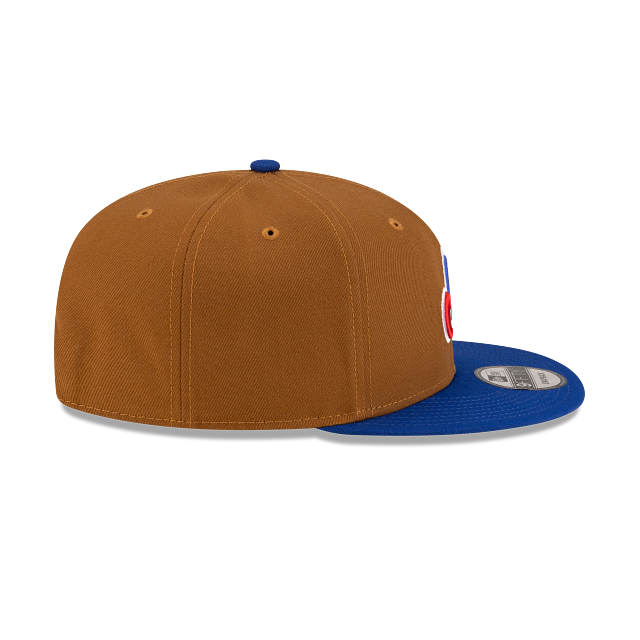 Montreal Expos MLB New Era Men's 9Fifty Toasted Peanut/Royal Basic Snapback Hat