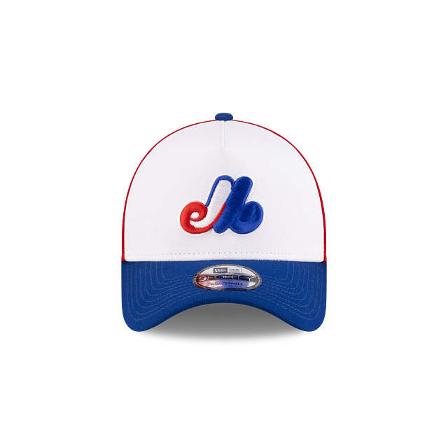 Montreal Expos MLB New Era Men's Tricolor 9Forty A-Frame Snapback Hat