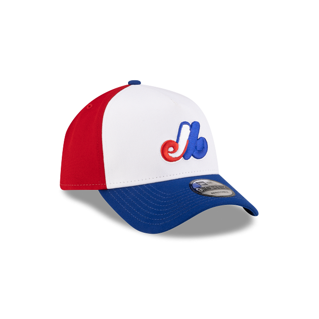 Montreal Expos MLB New Era Men's Tricolor 9Forty A-Frame Snapback Hat