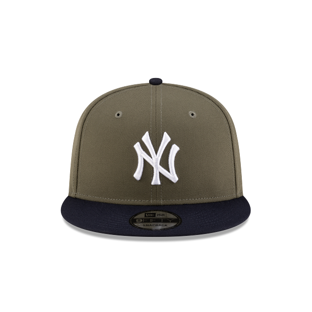 New York Yankees MLB New Era Men's 9Fifty Olive/Navy Basic Snapback Hat