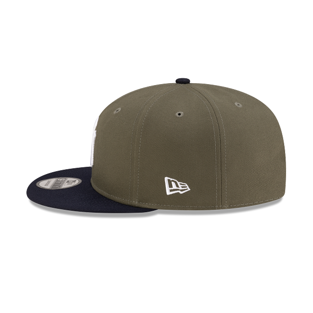 New York Yankees MLB New Era Men's 9Fifty Olive/Navy Basic Snapback Hat