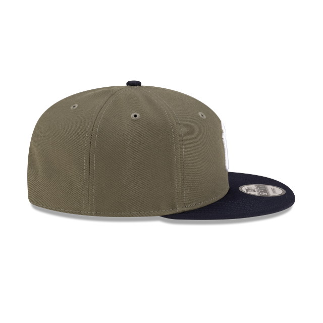 New York Yankees MLB New Era Men's 9Fifty Olive/Navy Basic Snapback Hat