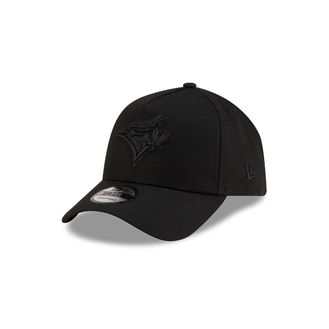 Toronto Blue Jays MLB New Era Men's Black on Black 9Forty A-Frame Snapback