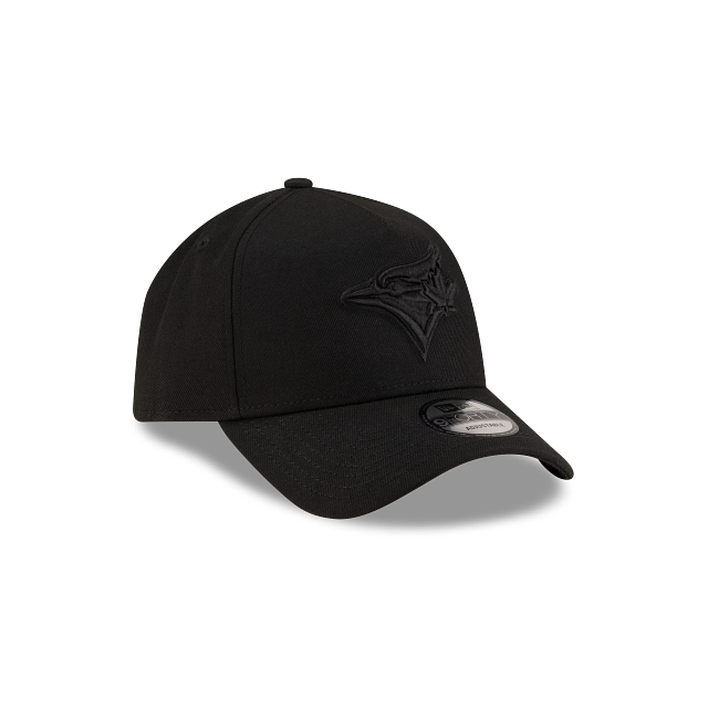 Toronto Blue Jays MLB New Era Men's Black on Black 9Forty A-Frame Snapback