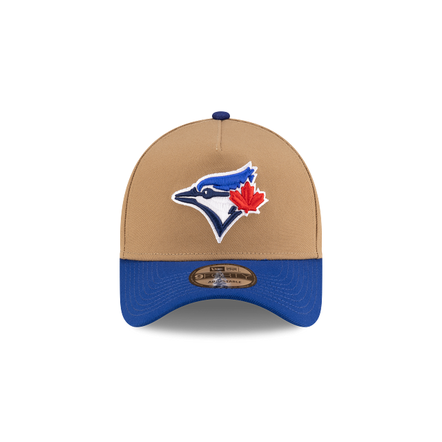 Toronto Blue Jays MLB New Era Men's Khaki/Royal 9Forty A-Frame Snapback