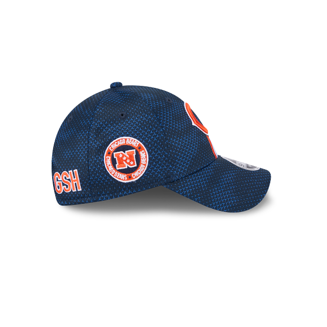 Chicago Bears NFL New Era Men's Navy 9Forty 2024 Sideline Stretch Snapback Hat