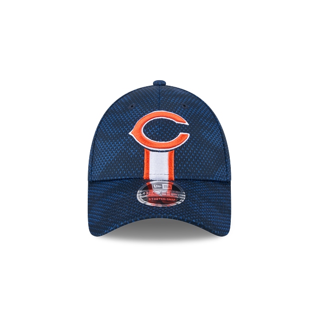 Chicago Bears NFL New Era Men's Navy 9Forty 2024 Sideline Stretch Snapback Hat