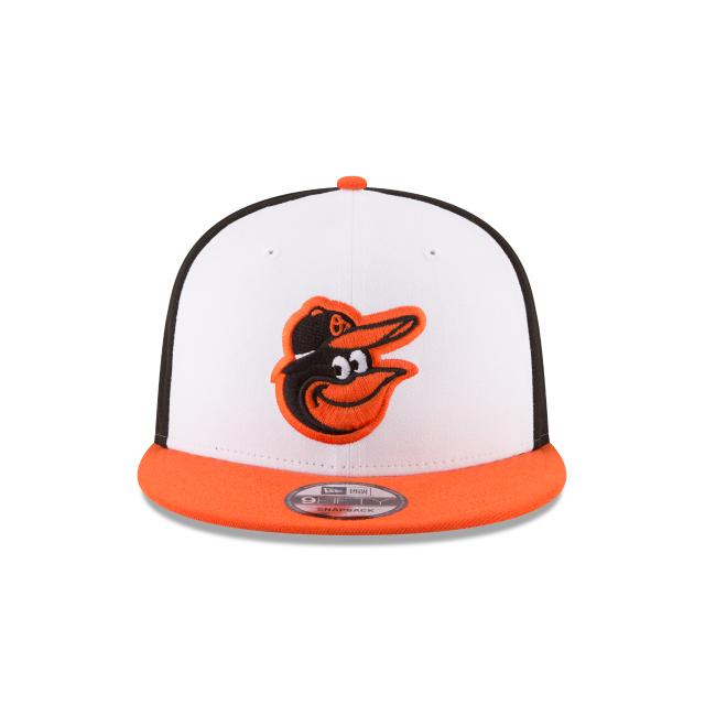 Baltimore Orioles MLB New Era Men's White Orange 9Fifty Basic Snapback