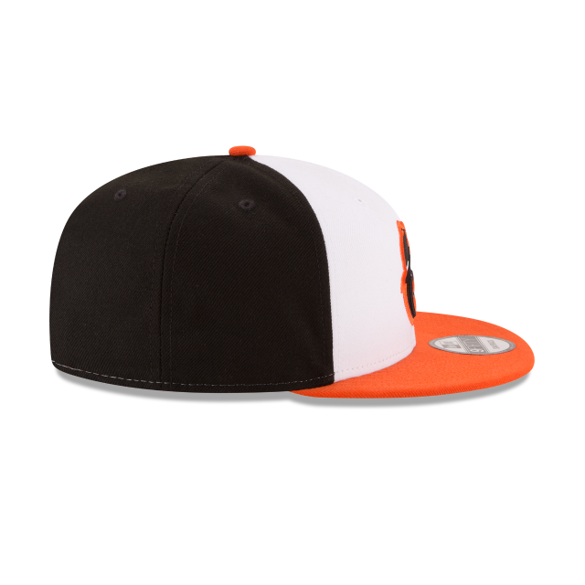 Baltimore Orioles MLB New Era Men's White Orange 9Fifty Basic Snapback