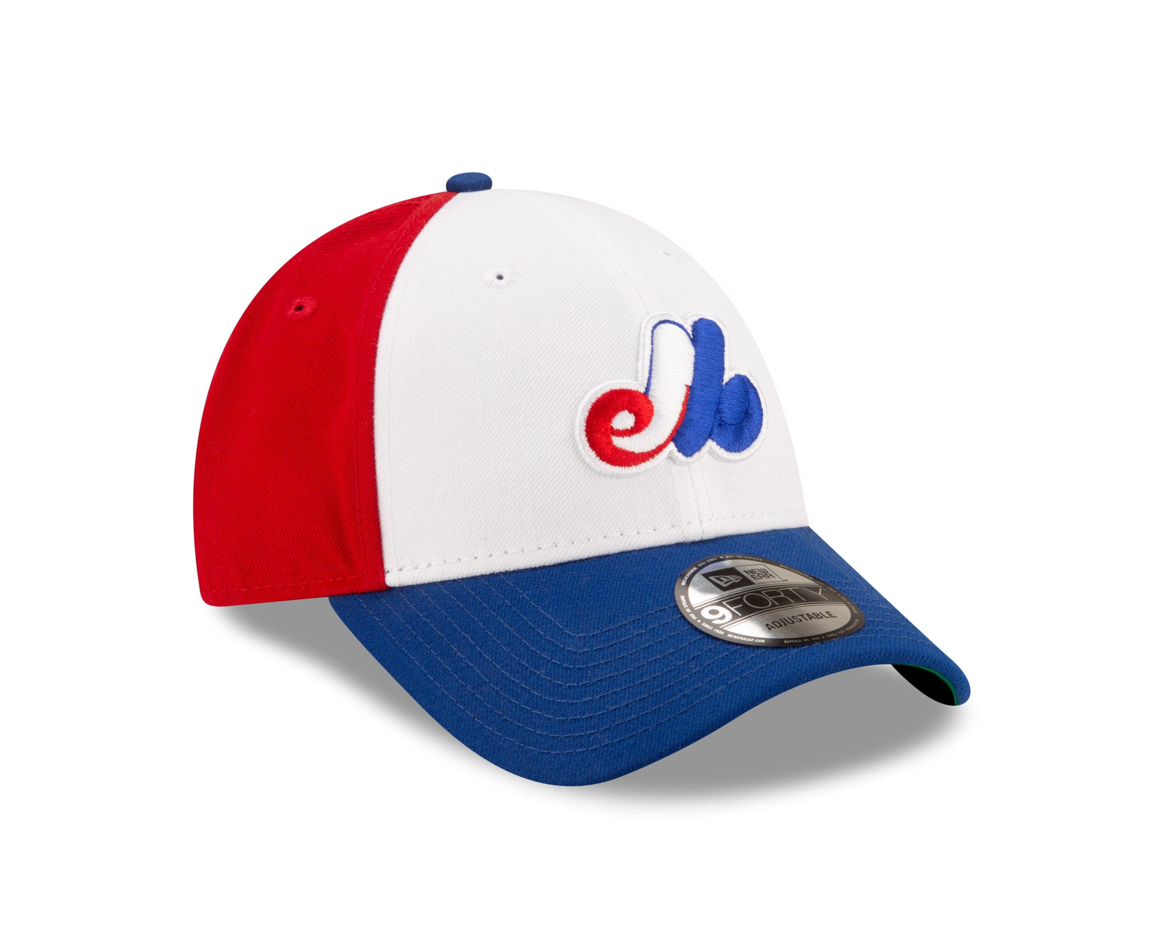 Montreal Expos MLB New Era Youth Tricolor 9Forty Pinch Hitter Adjustable Hat
