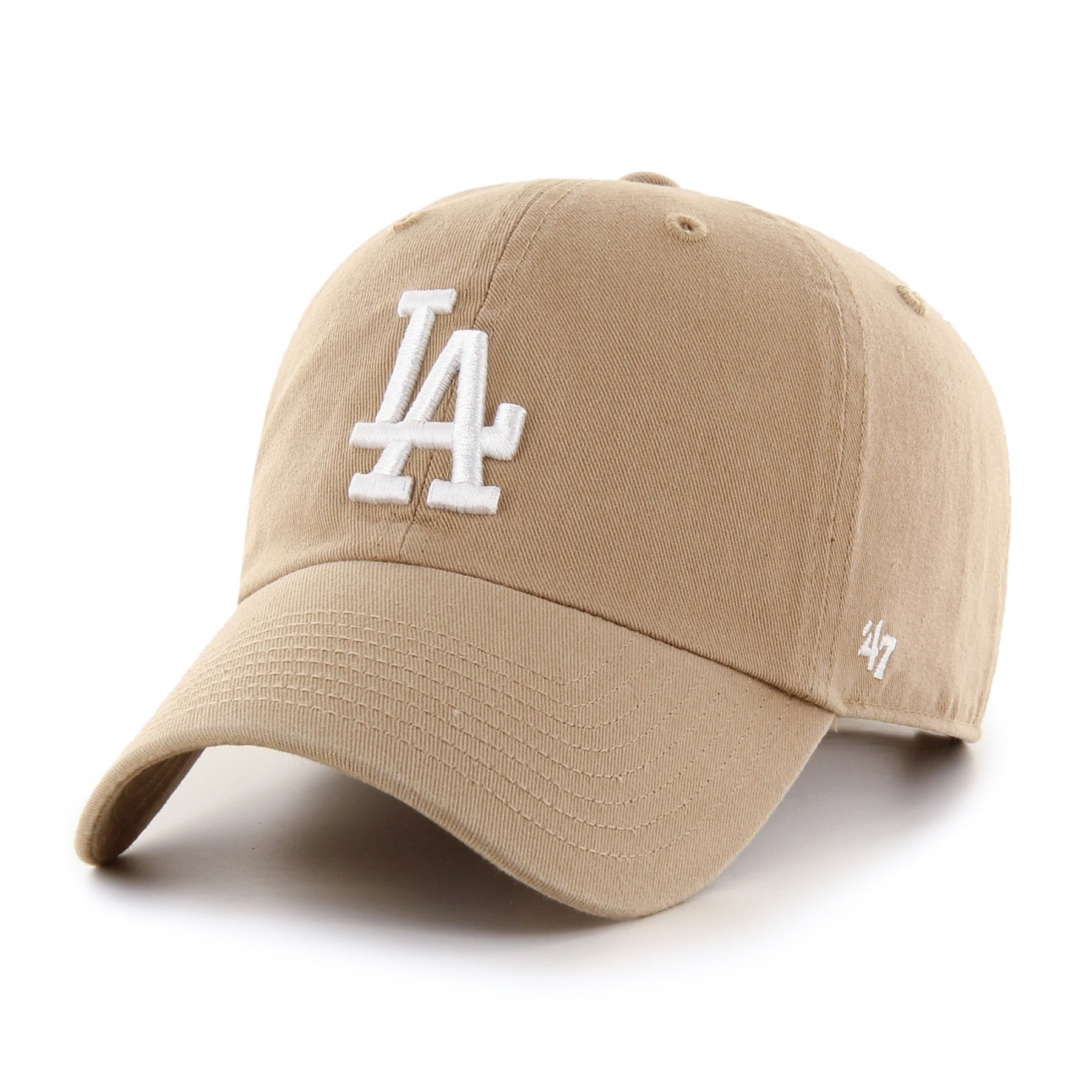 Los Angeles Dodgers MLB 47 Brand Men's Khaki Clean Up Adjustable Hat