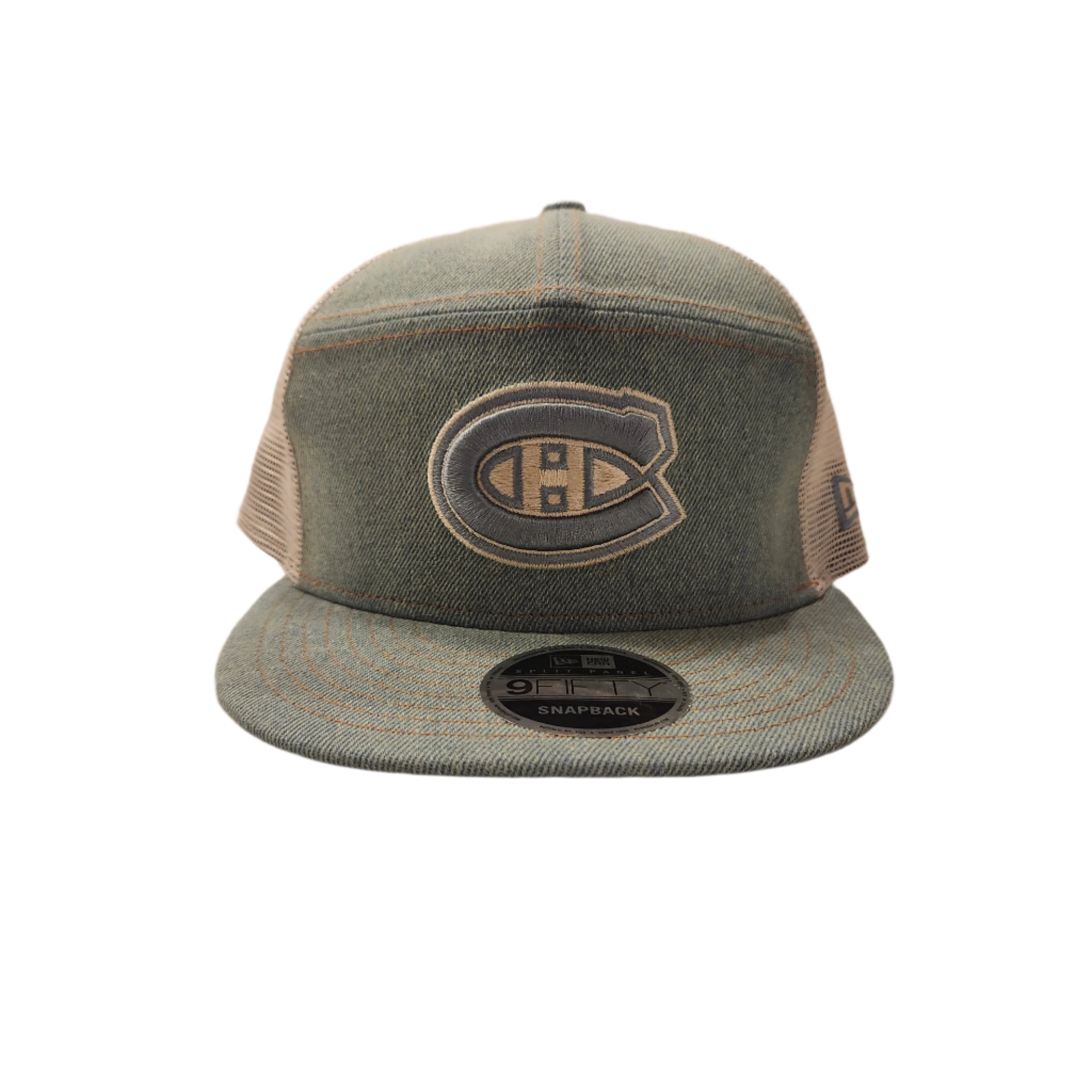 Montreal Canadiens NHL New Era Men's Denim 9FIfty Split Panel Snapback