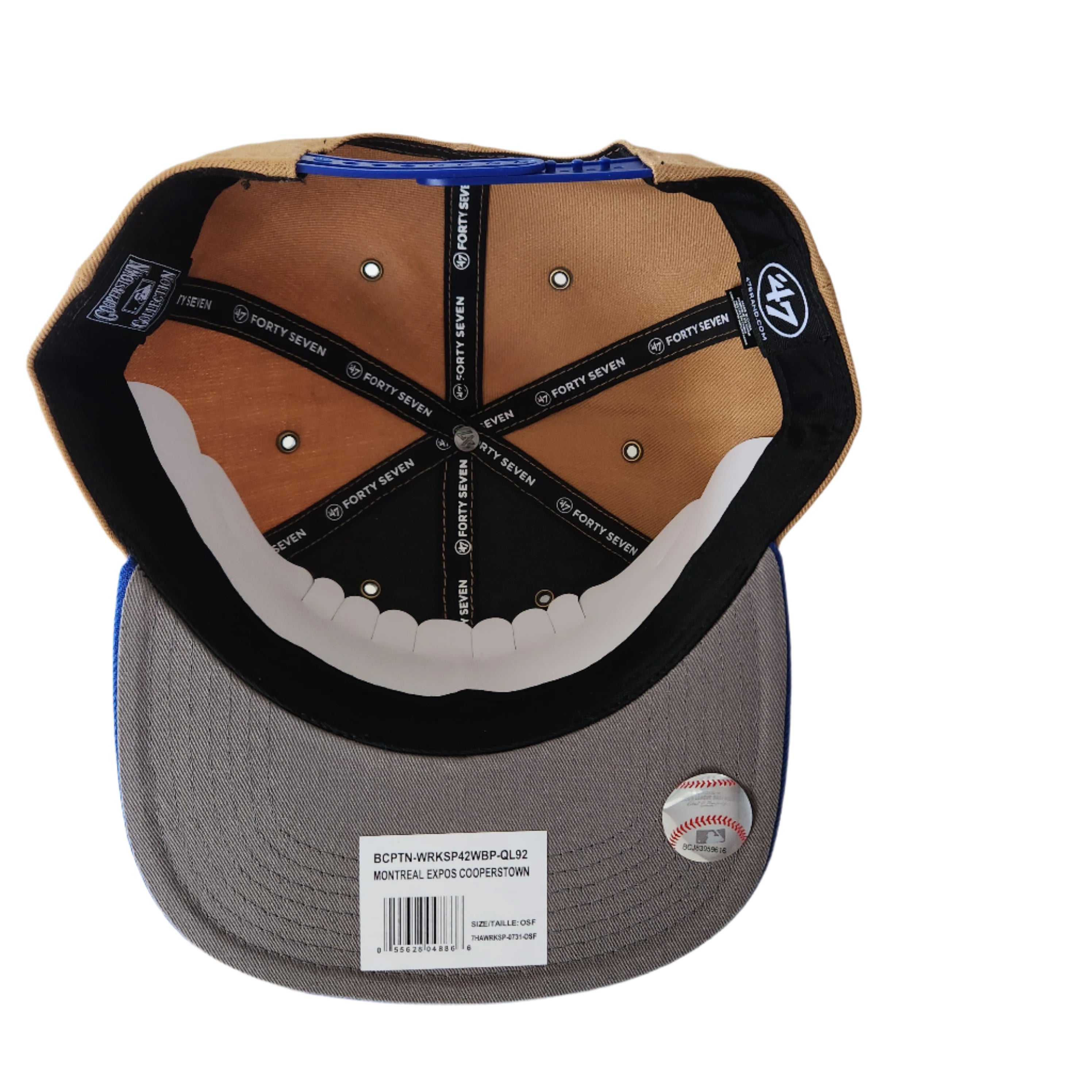 Montreal Expos MLB 47 Brand Men's Dune Captain Workshop Snapback