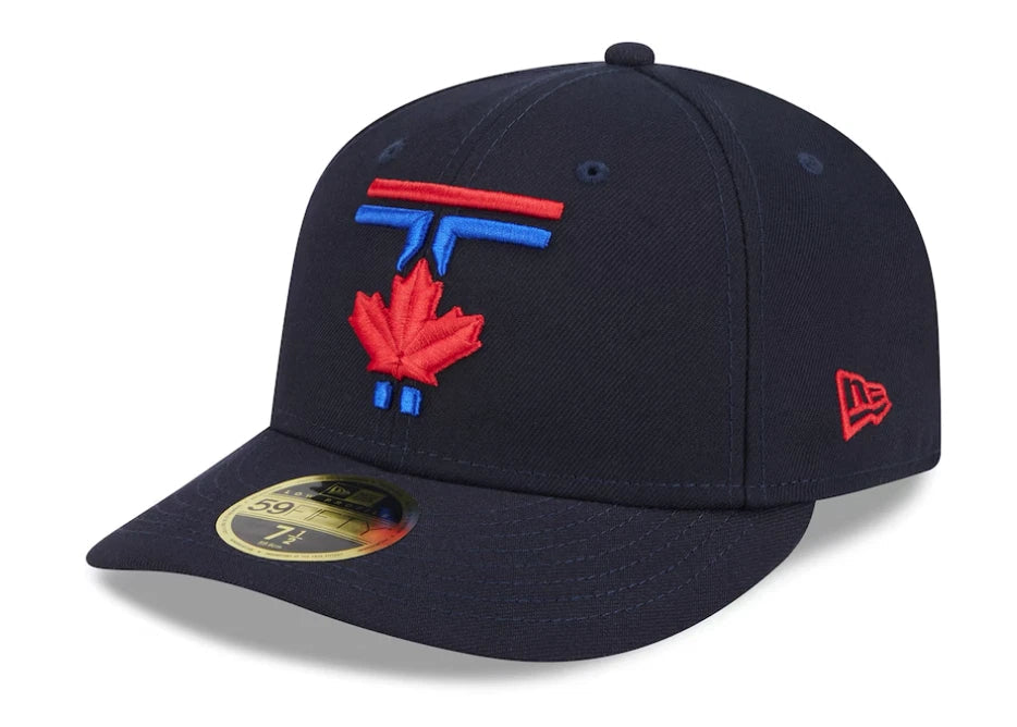 Toronto Blue Jays MLB New Era Men's Navy 59Fifty Low Profile 2024 City Connect Fitted Hat
