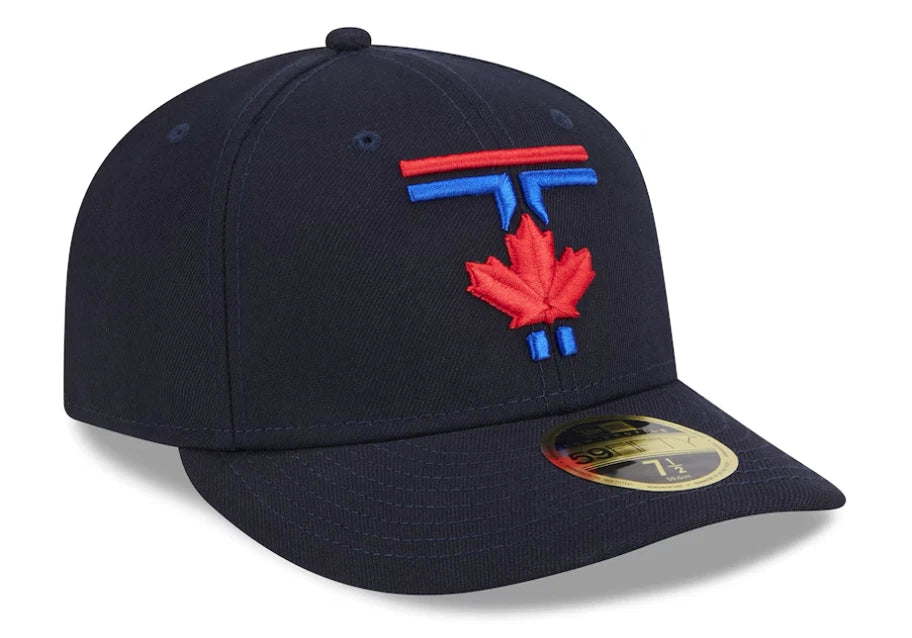 Toronto Blue Jays MLB New Era Men's Navy 59Fifty Low Profile 2024 City Connect Fitted Hat