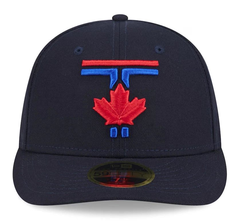 Toronto Blue Jays MLB New Era Men's Navy 59Fifty Low Profile 2024 City Connect Fitted Hat