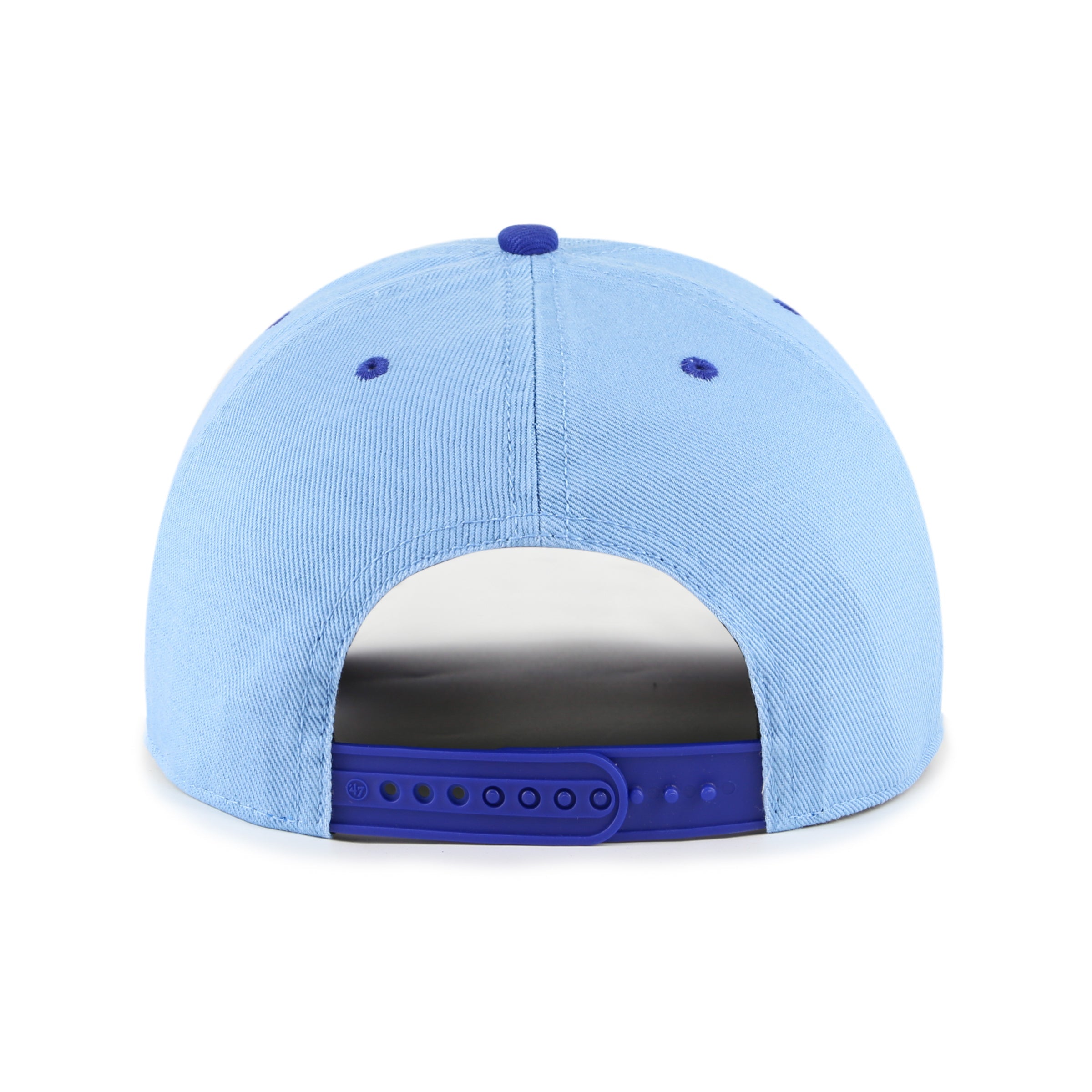 Montreal Expos MLB 47 Brand Men's Light Blue Double Header Baseline Hitch Snapback