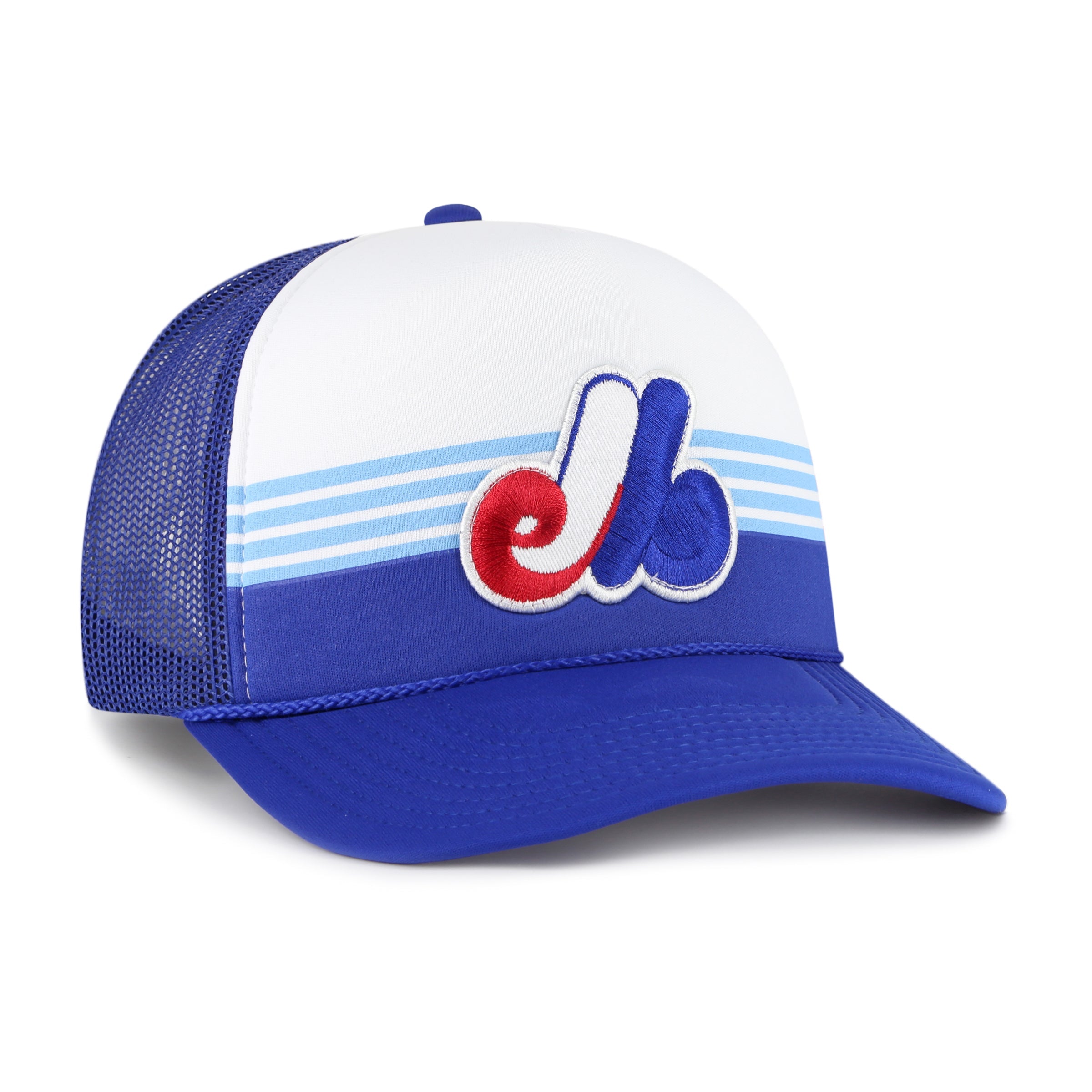 Montreal Expos MLB 47 Brand Men's Royal Blue Trucker Liftoff Snapback