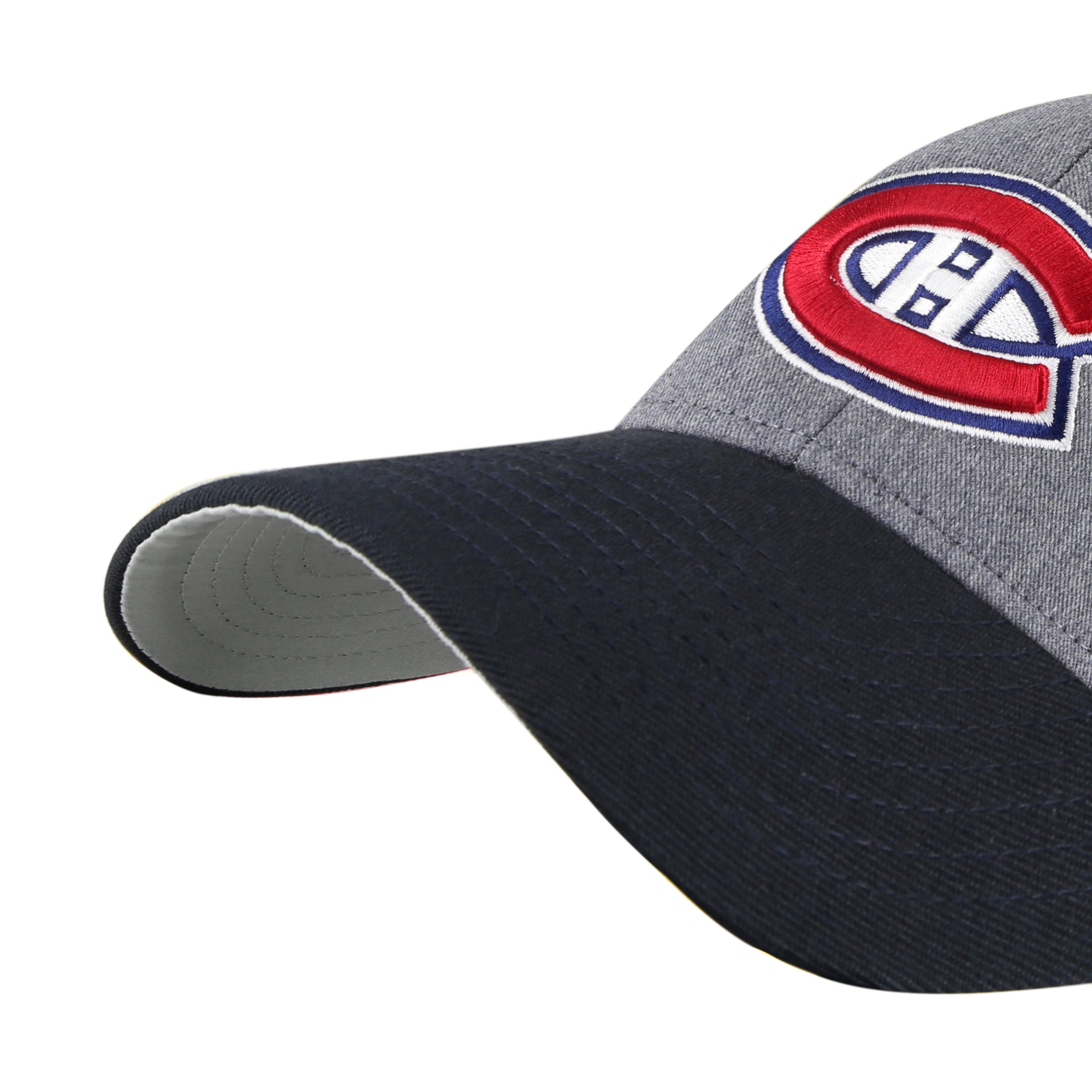 Montreal Canadiens NHL 47 Brand Men's Grey Black Granite MVP Adjustable Hat