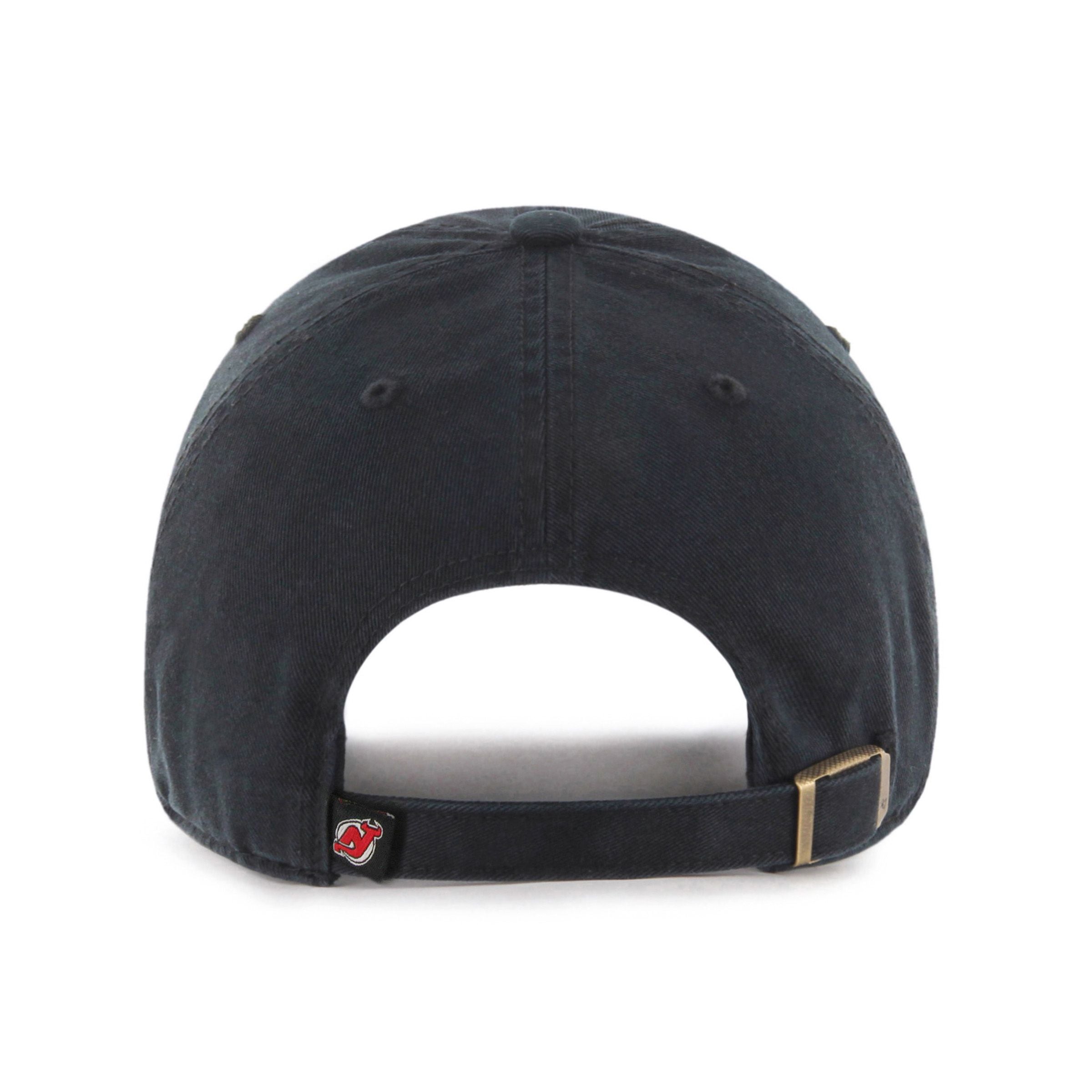 New Jersey Devils NHL 47 Brand Men's Black Clean Up Adjustable Hat