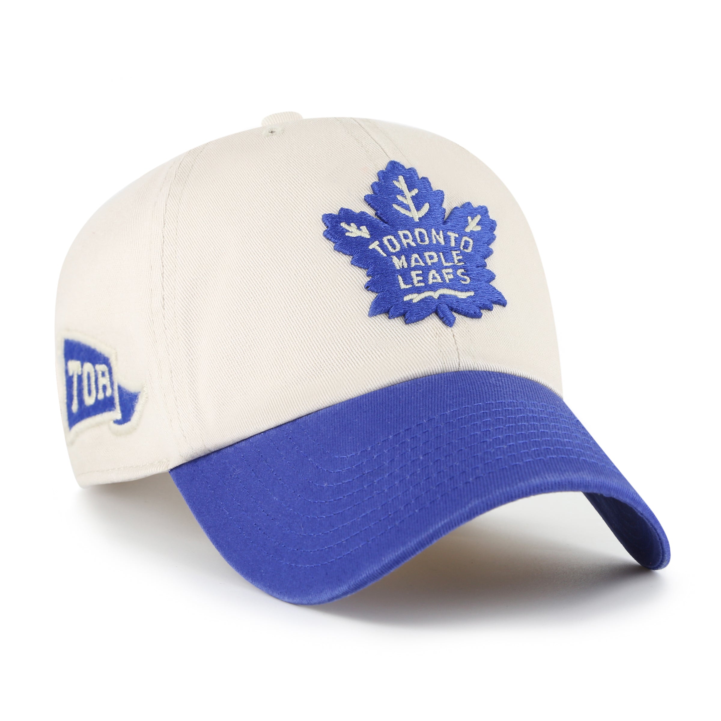 Toronto Maple Leafs NHL 47 Brand Men's Beige Clean Up Grand Stand Adjustable Hat