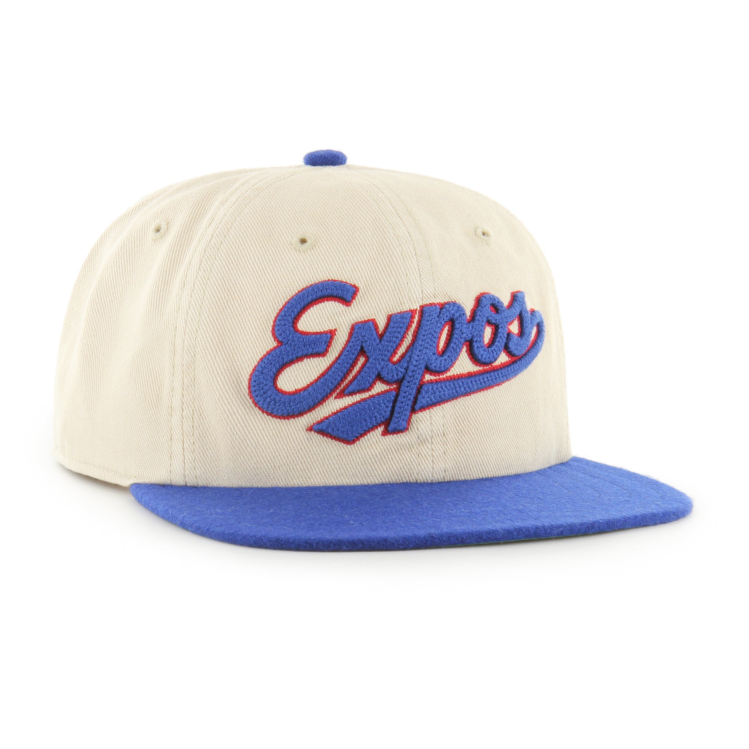 Montreal Expos MLB 47 Brand Men's Beige Captain RL Fieldstone Snapback