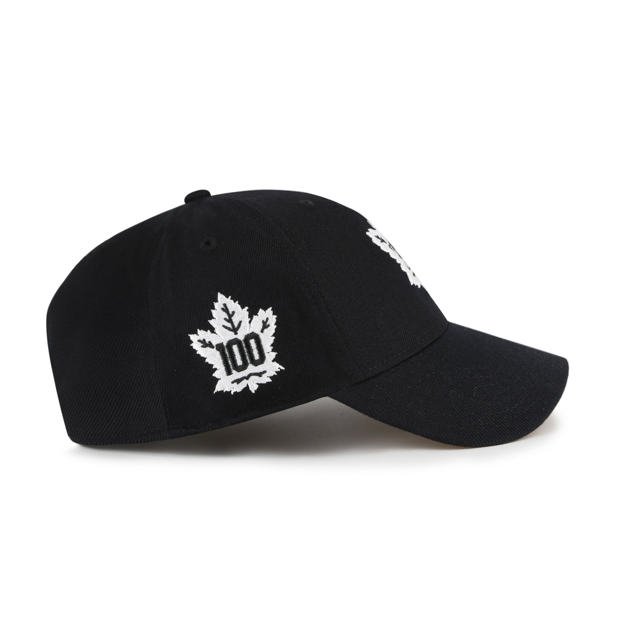 Toronto Maple Leafs NHL 47 Brand Men's Black White MVP Sure Shot Snapback