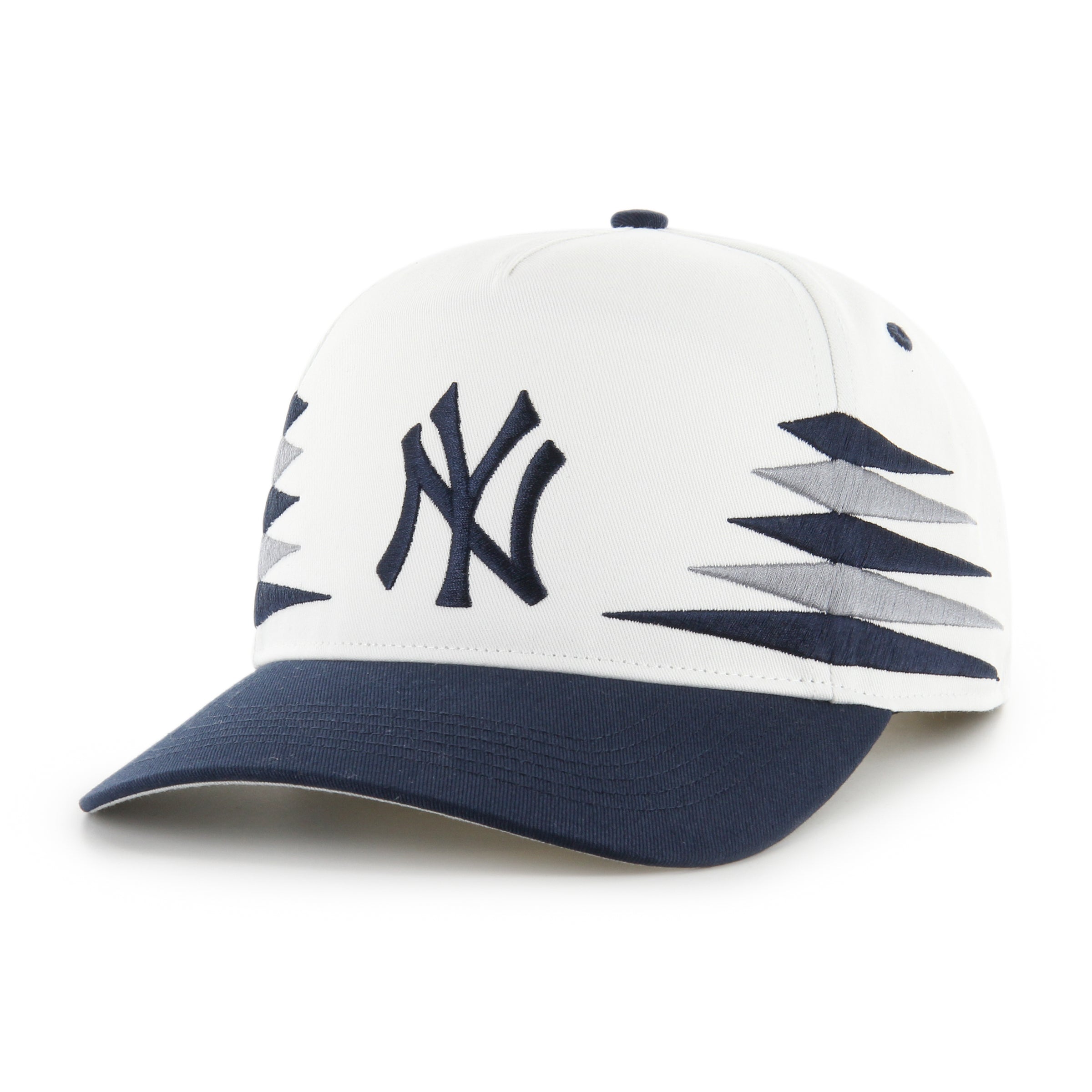 New York Yankees MLB 47 Brand Men's White Diamond Hitch Snapback Hat