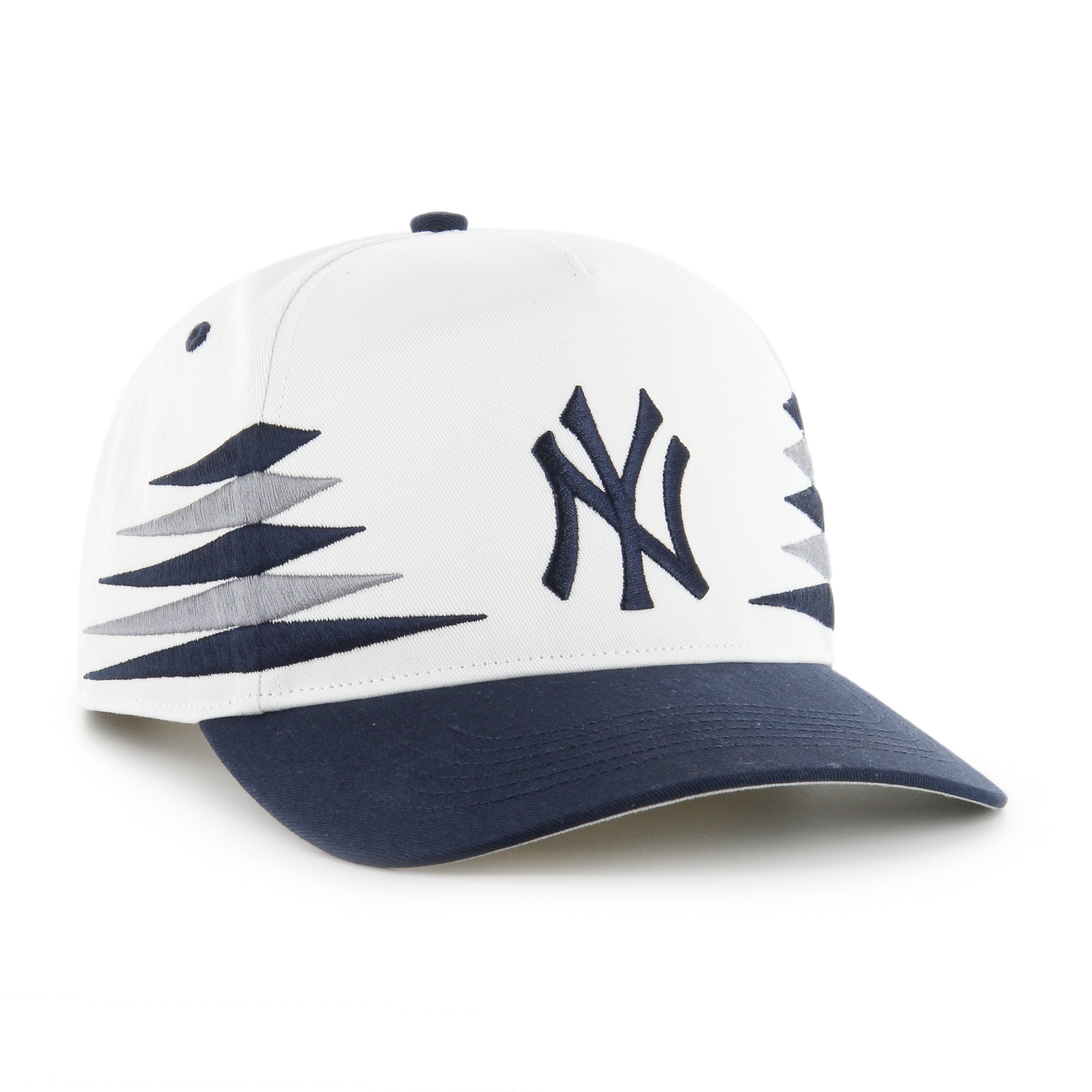 New York Yankees MLB 47 Brand Men's White Diamond Hitch Snapback Hat