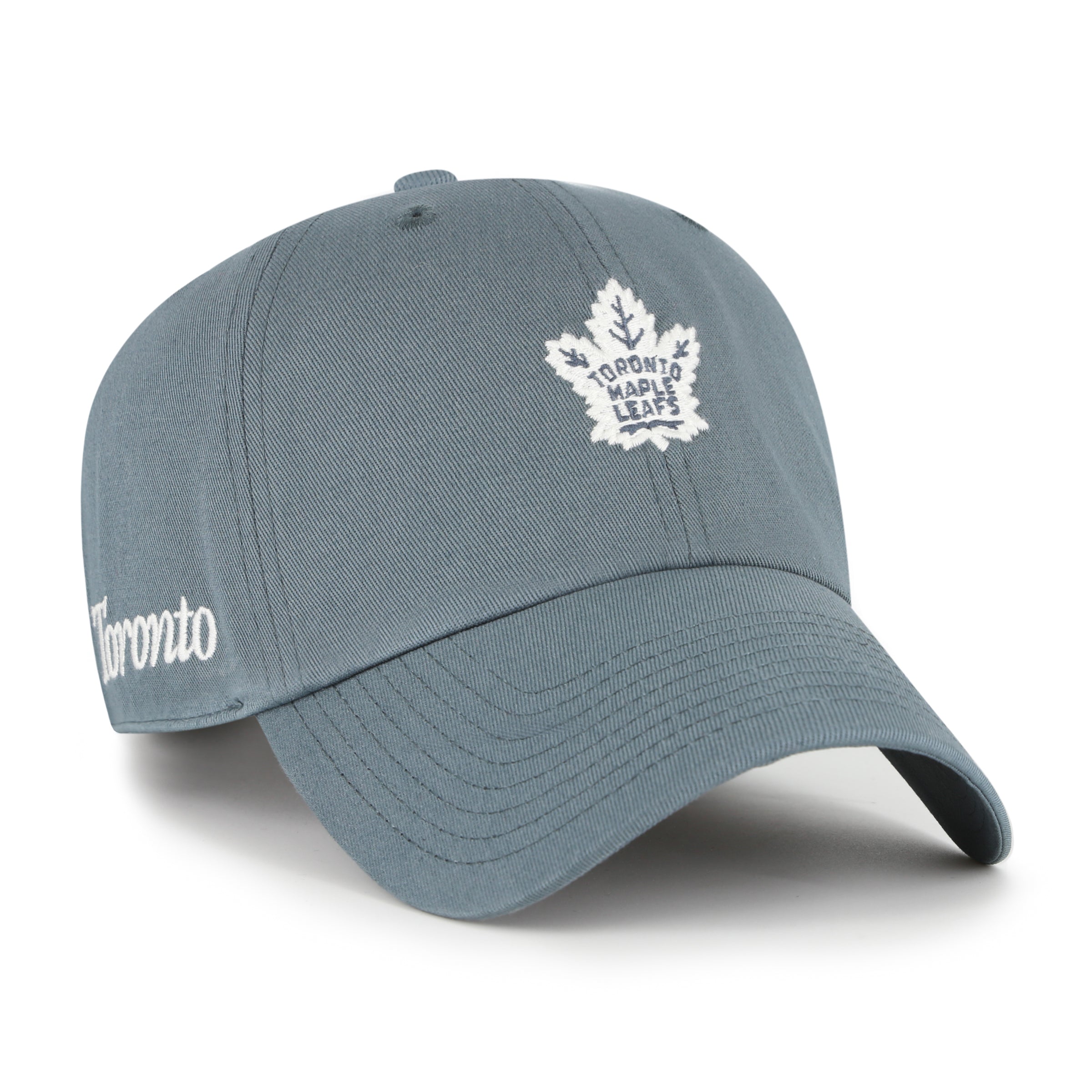 Toronto Maple Leafs NHL 47 Brand Men's Grey Foundation Clean Up Adjustable Hat