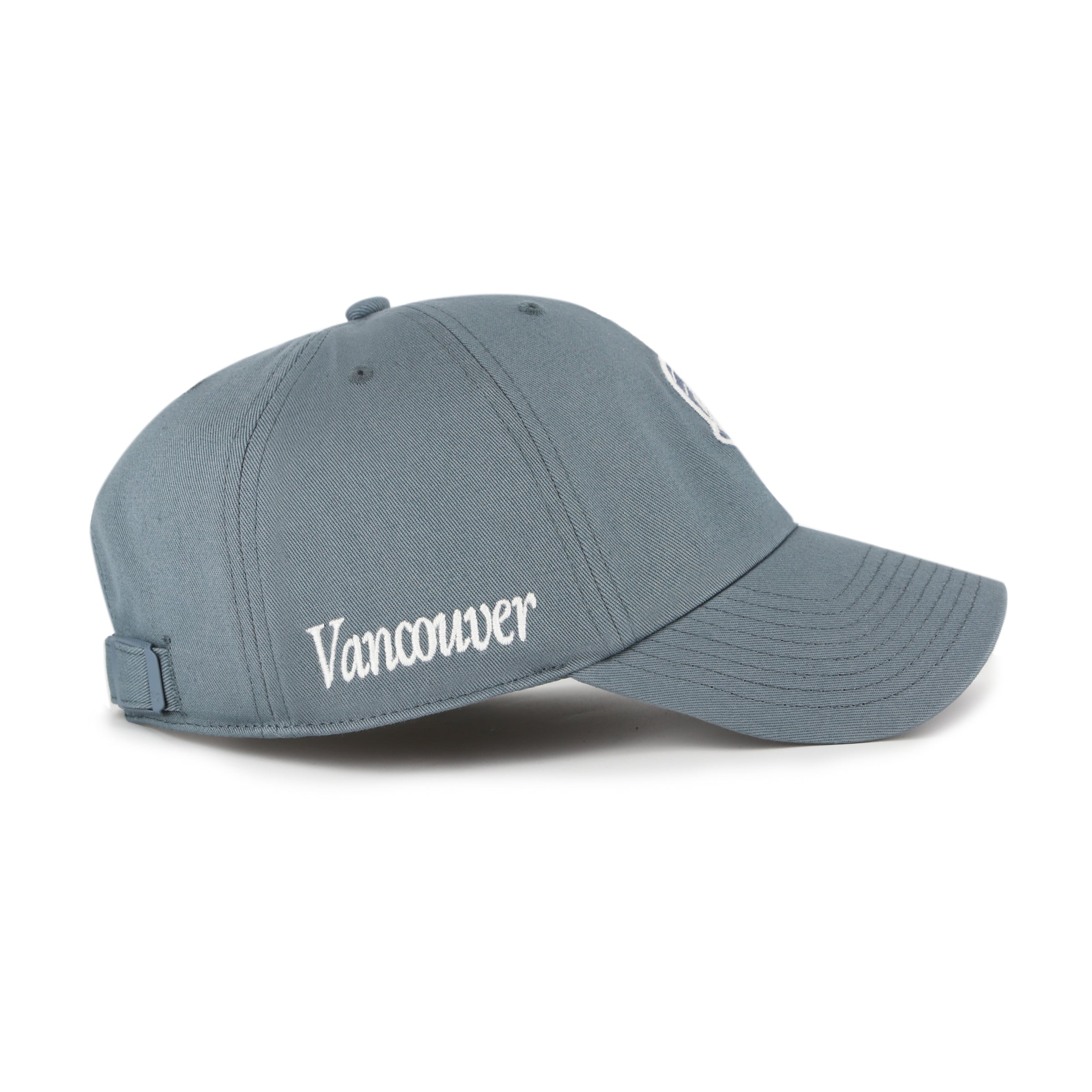 Vancouver Canucks NHL 47 Brand Men's Grey Foundation Clean Up Adjustable Hat