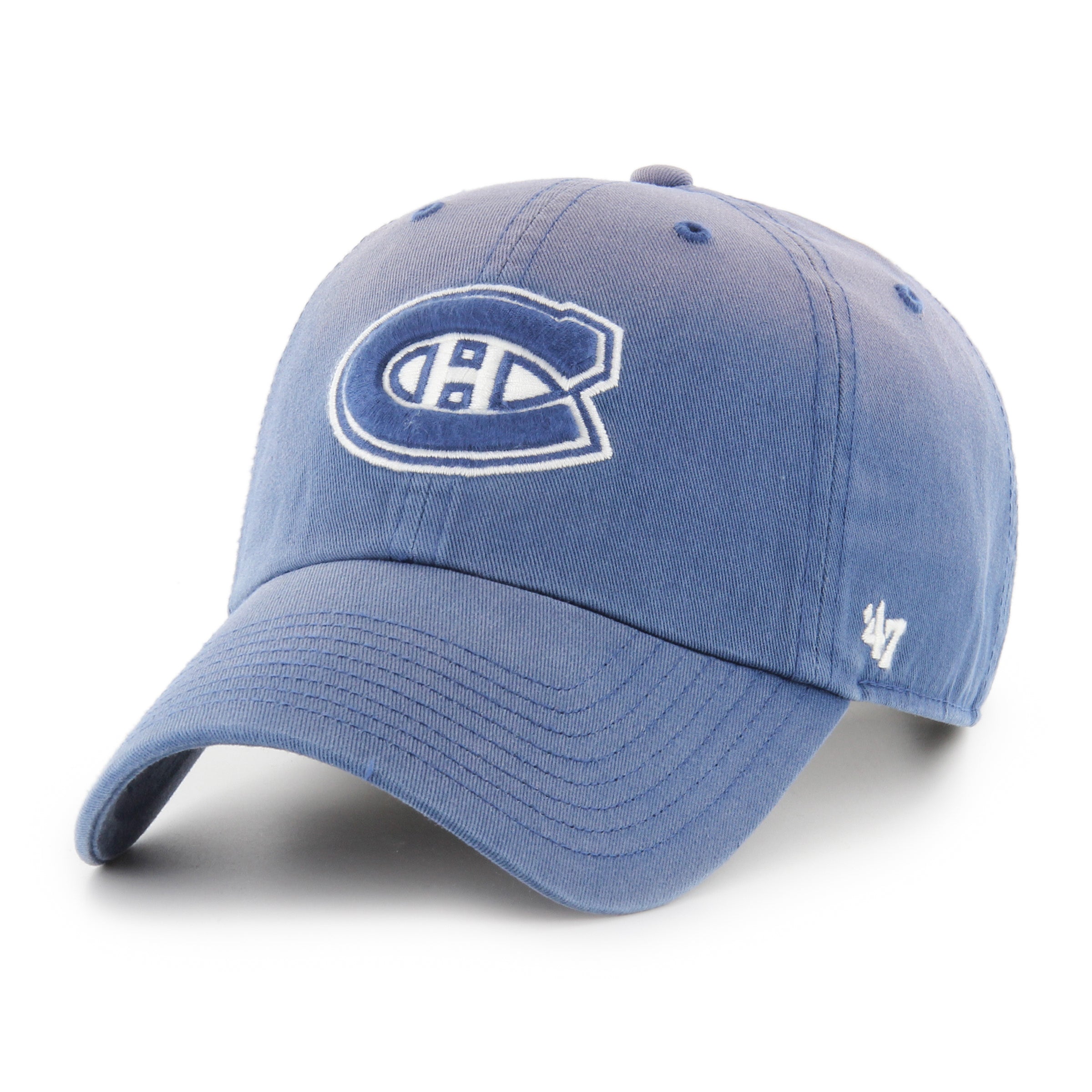 Montreal Canadiens NHL 47 Brand Men's Royal Dusted Truro Clean Up Adjustable Hat