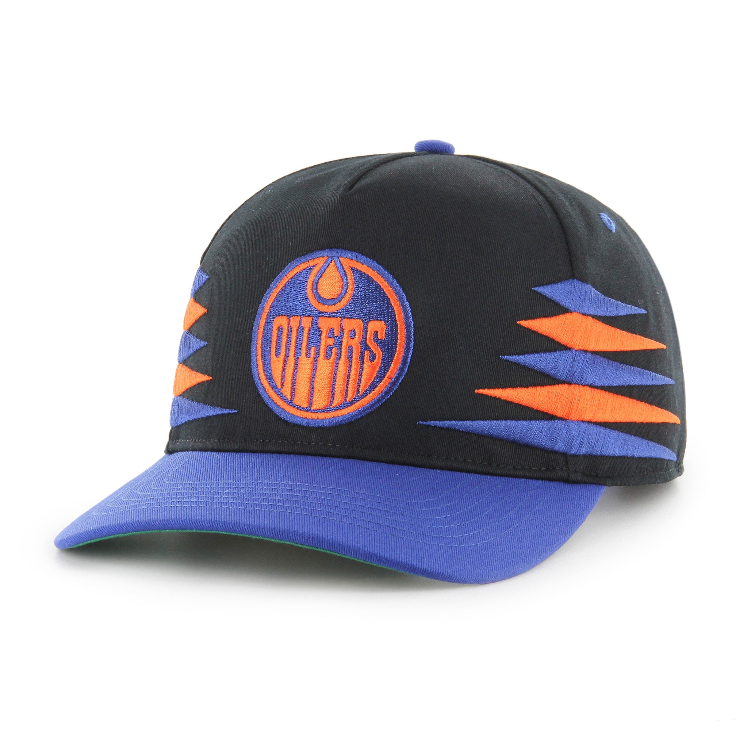 Edmonton Oilers NHL 47 Brand Men's Black Diamond Hitch Snapback Hat