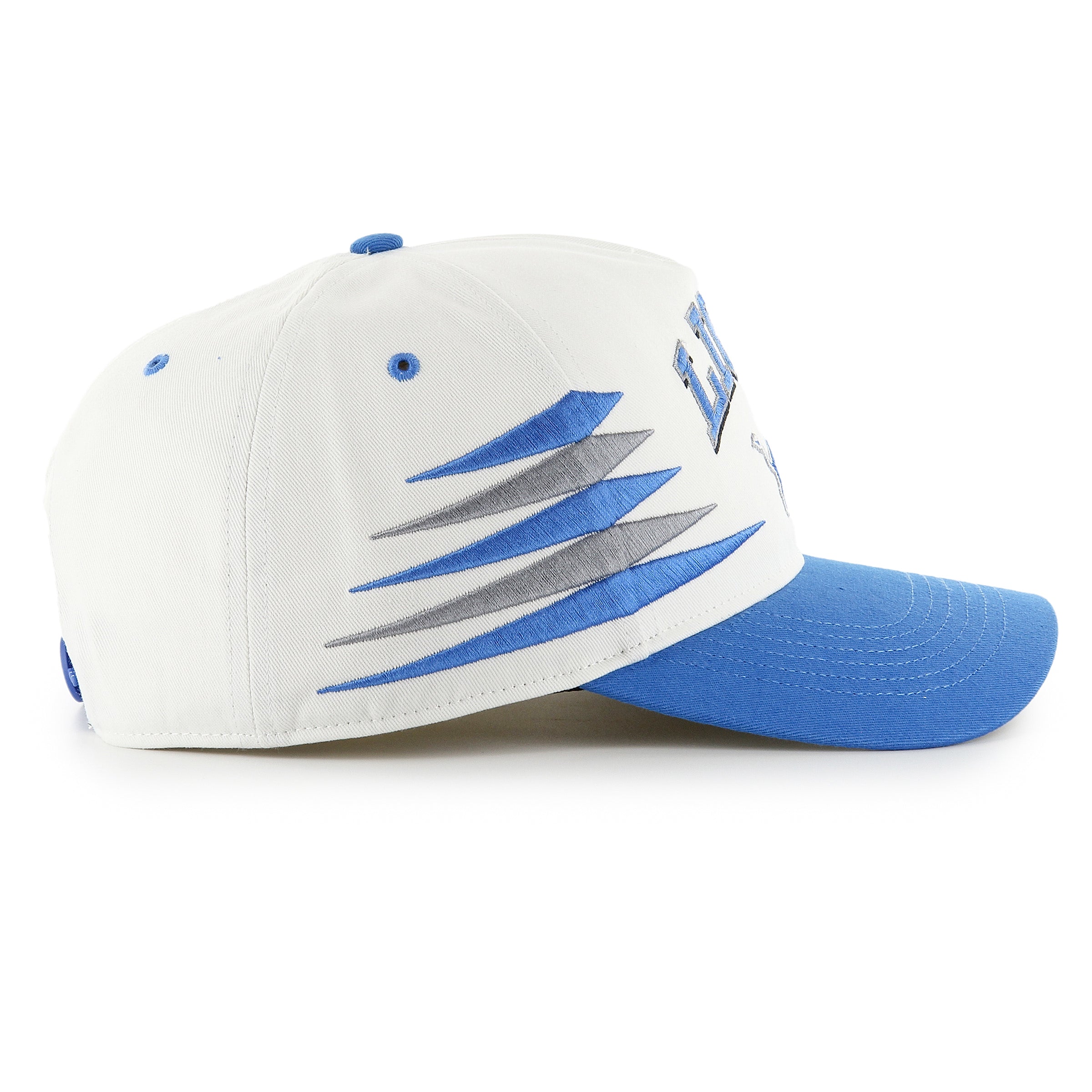 Detroit Lions NFL 47 Brand Men's White Diamond Hitch Snapback Hat