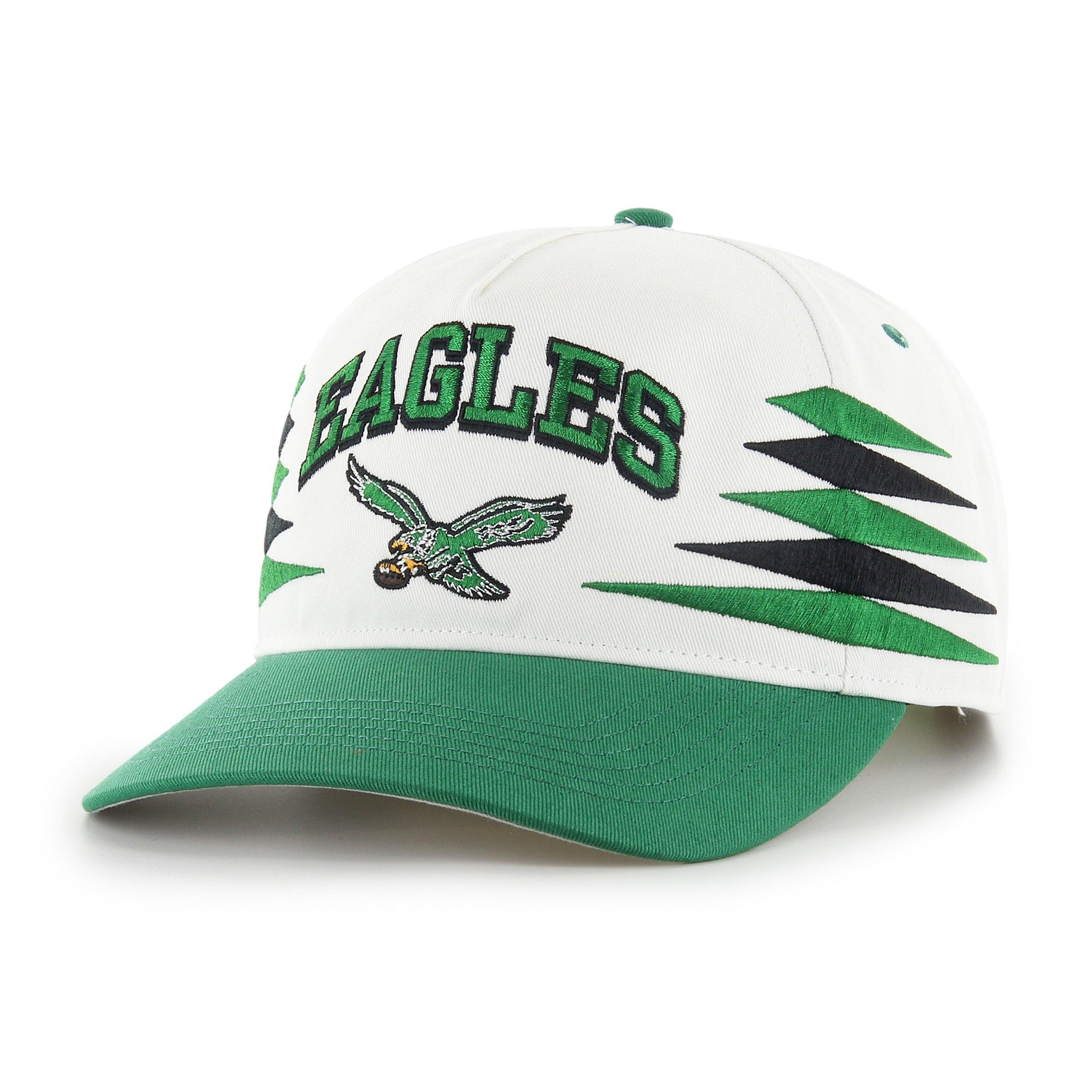 Philadelphia Eagles NFL 47 Brand Men's White Diamond Hitch Snapback Hat
